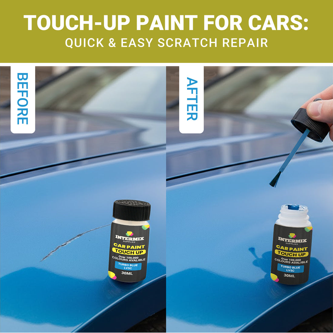 Touch Up Paint Bottle with Brush