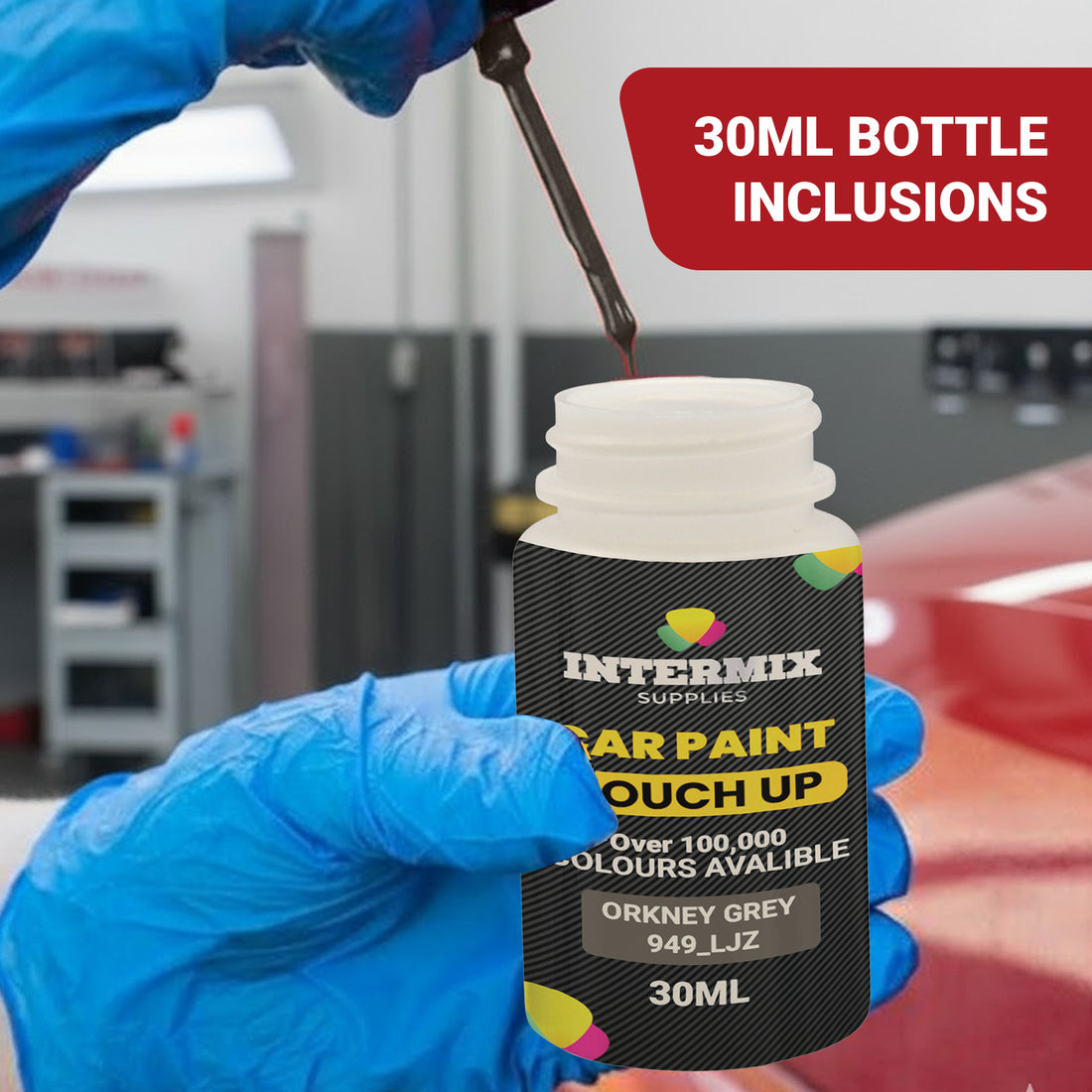Car Paint Touch Up Bottle, Car Paint Bottle for Scratch Repairs 30ml