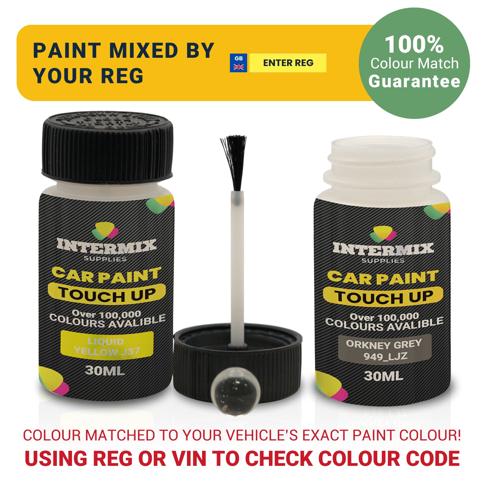 Touch Up Paint Bottle with Brush