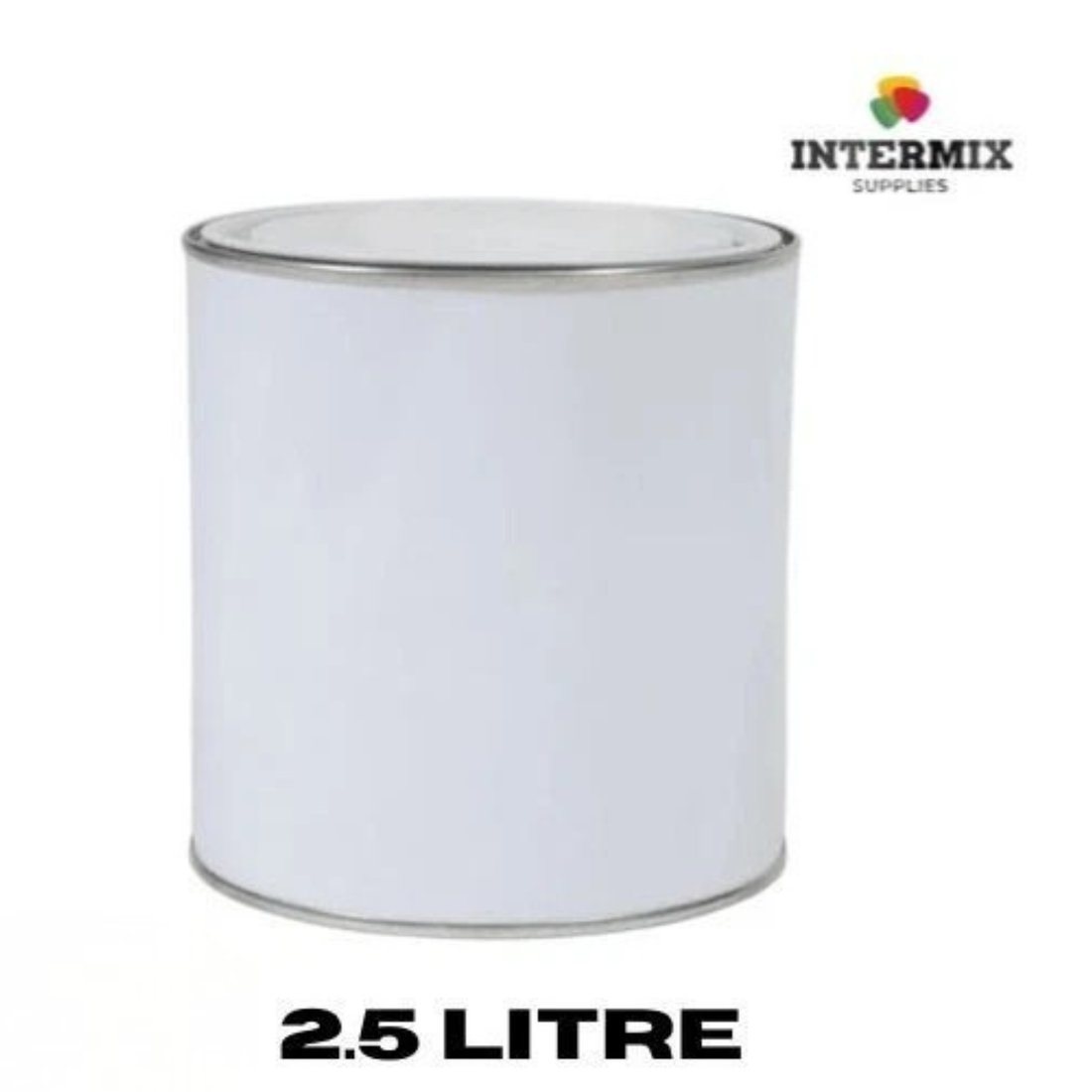 White Empty Metal Paint Tin Cans With Metal Lever Lids 250ml 500ml 1L 2.5L 5L