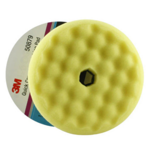 3M Perfect-It Yellow Convoluted Foam Polishing Pad - 150mm (50879), Quick Connect