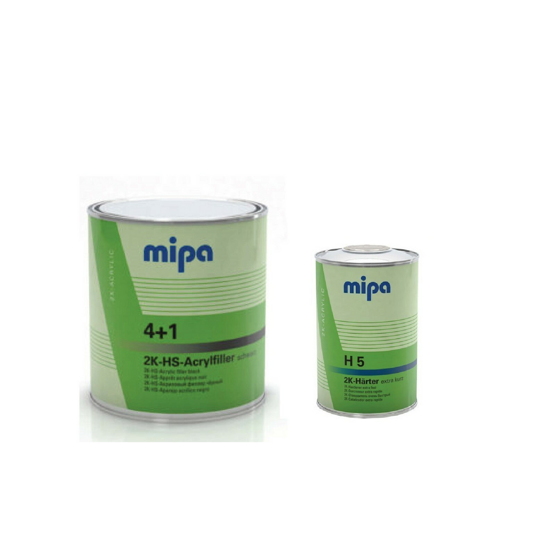 Mipa Acrylfiller 2k HS Black 3L  PRIMER KIT with H5 hardener 1L