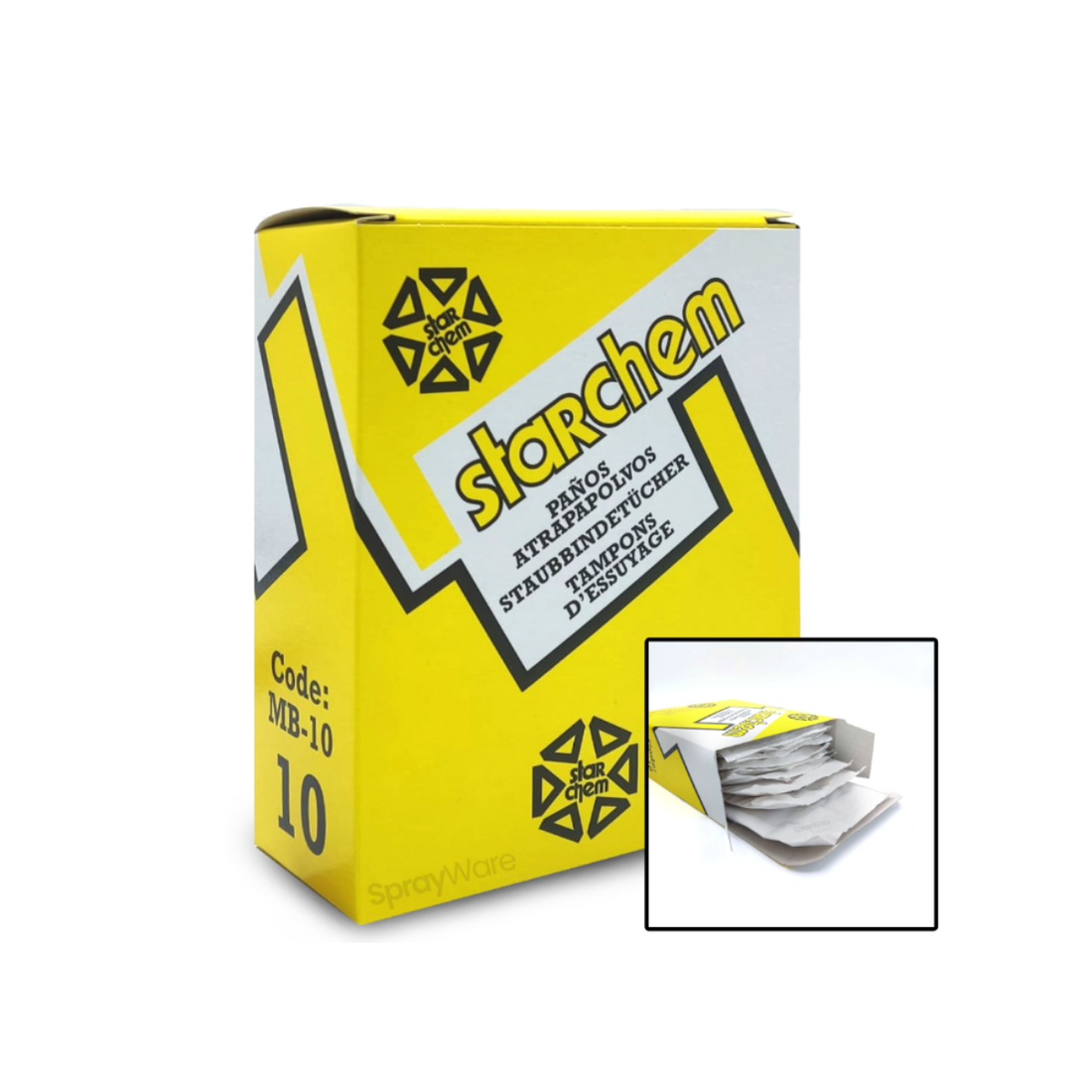 STARCHEM Individual sealed Tack Cloth Box Of 100