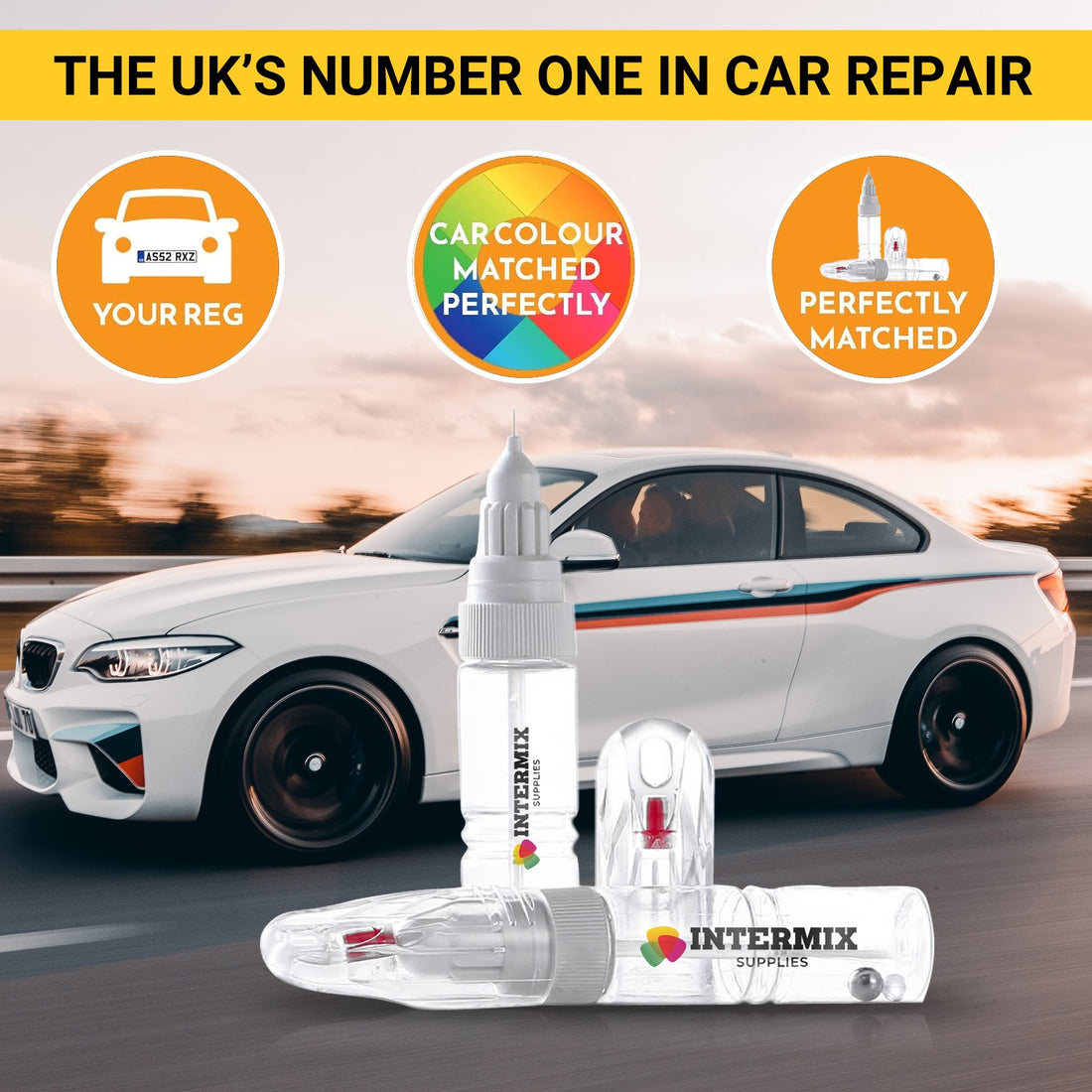 Intermix Supplies Colour Matched Car Touch Up Paint Pen  by PAINT CODE  20ml