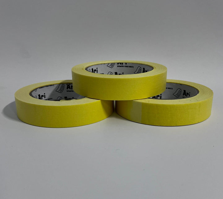 Masking Tape 1" / 24mm x 50yds box of 36 rolls for Automotive Painting, Decorating, Walls, Crafts High-Performance No Residue 80°C Heat Resistance Precise Edges & Clean