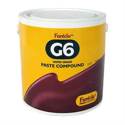 FARECLA G6 Compound Paste Rapid Grade 3kg Tub Silicone Free For Use On Original & Refinish Medium Solid & Air Dried 2k Paint Systems