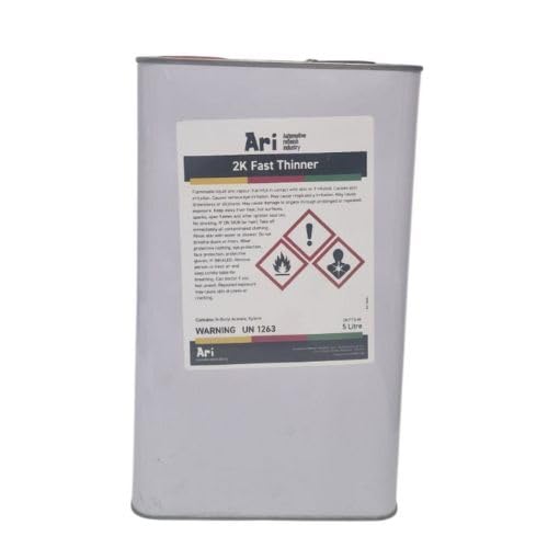ARI 2K Fast Thinner – 5 Litre Can - High-Performance Paint Solvent – Ideal for 2K Lacquers, Primers & Clear Coats – Fast-Drying Formula – for Automotive & Industrial Use