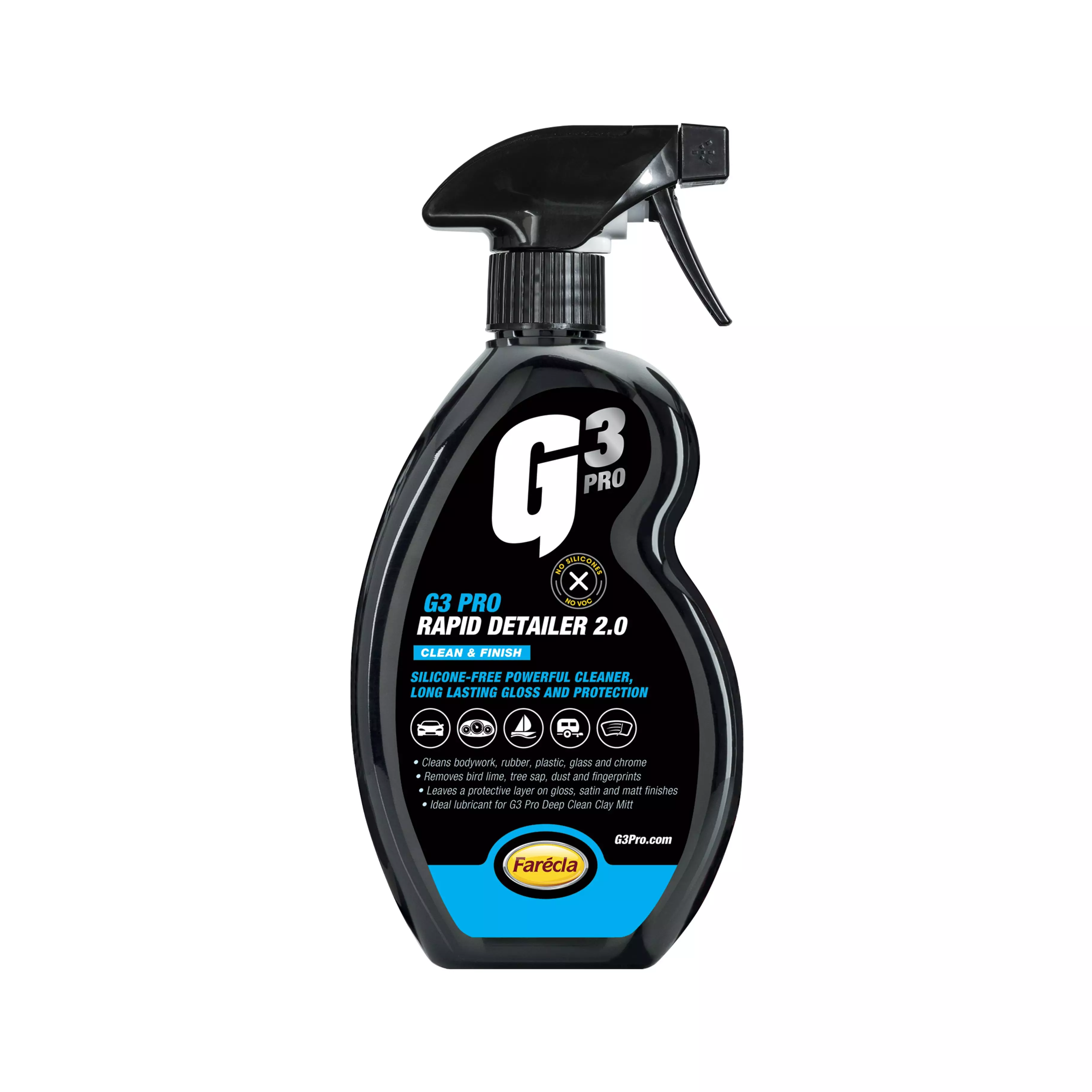 FARECLA G3 PRO Wheel Cleaner - 500ml, Colour Changing Formula, High Gloss Finish