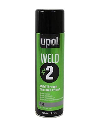 U-POL WELD#2 - Weld-Through Zinc Rich Primer 450ml aerosol Zinc