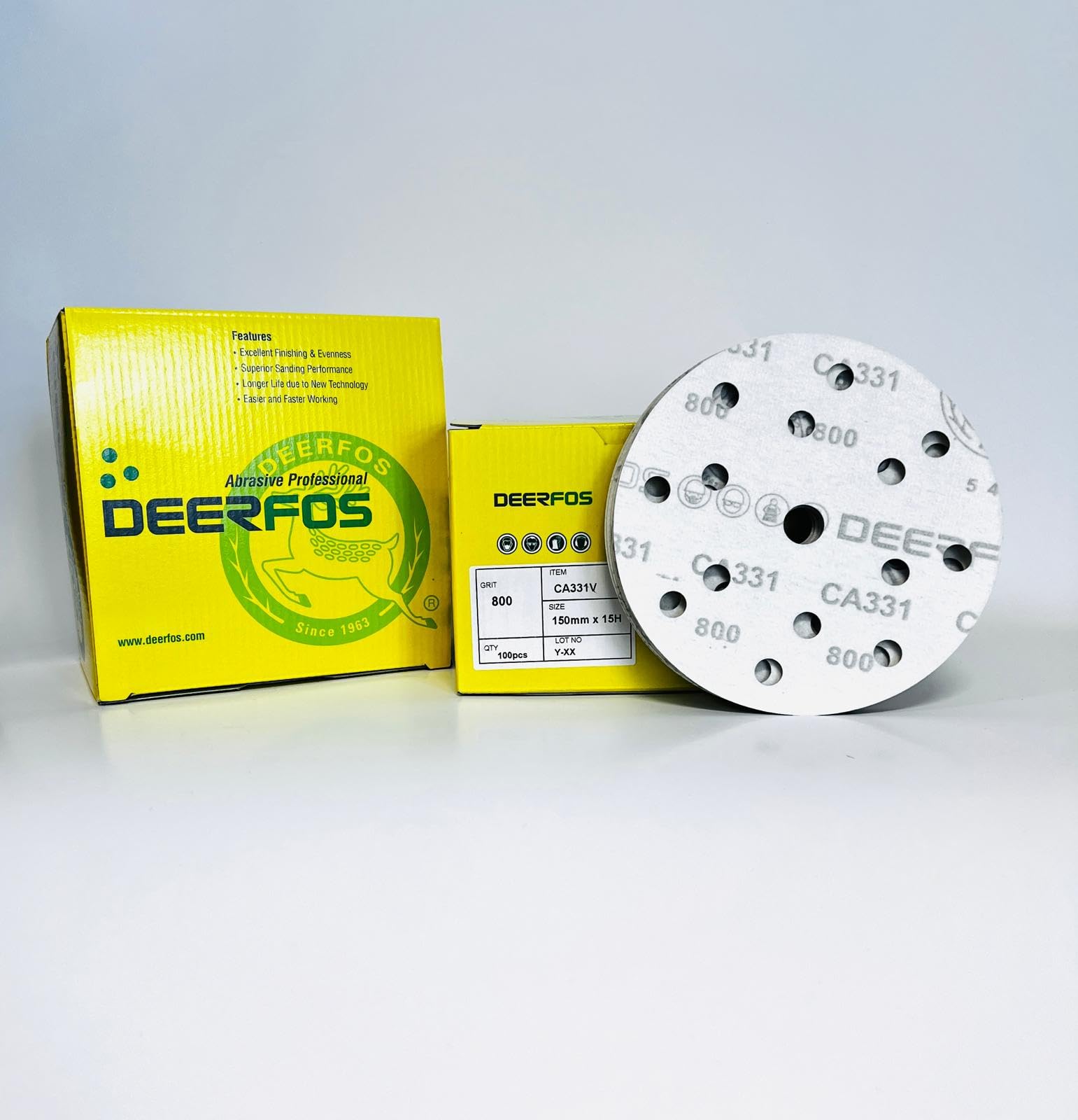 Sanding Discs 150mm Paper Hook & Loop P40- P800 15-Hole Durable & Long-Lasting Pack of 50 Pack of 100 Pads Mixed Pack Ideal for Car Metal Wood Da Random Orbital Sander velcr