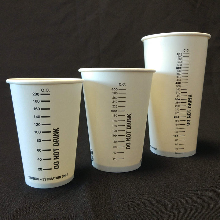 /600cc White Paper Paint Measuring Measurement Mixing Container Cup