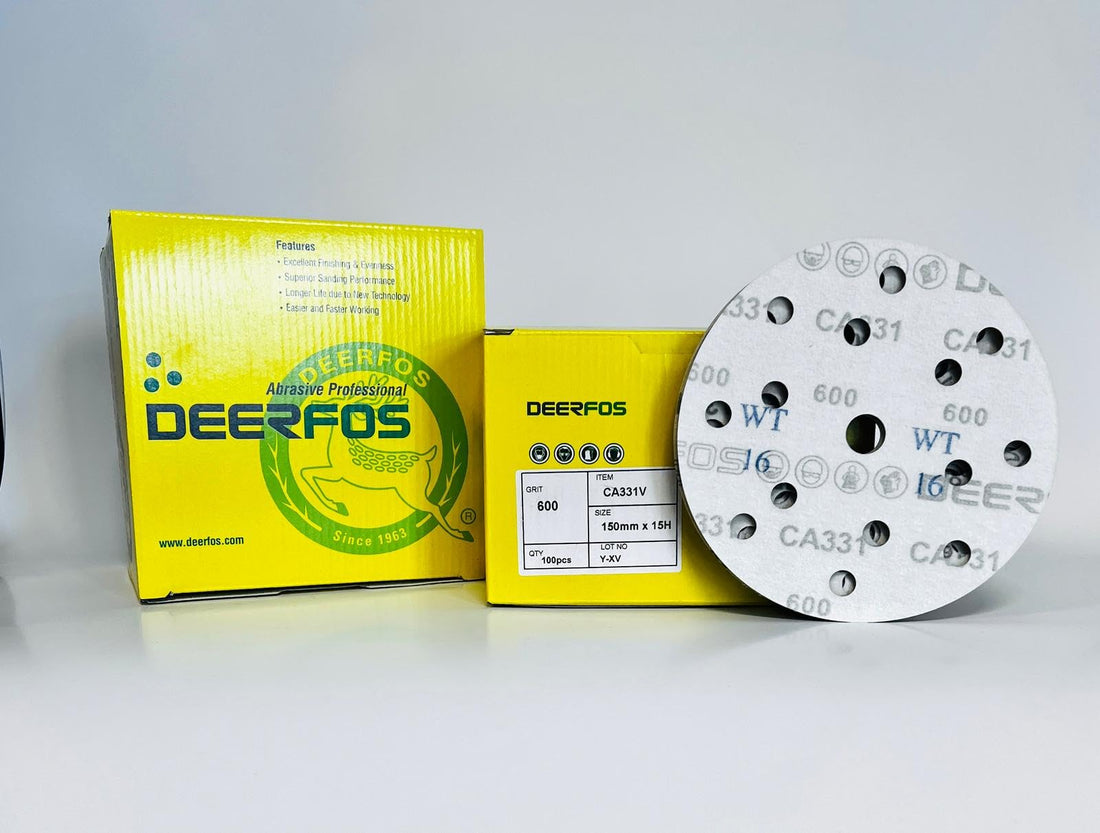 Sanding Discs 150mm Paper Hook & Loop P40- P800 15-Hole Durable & Long-Lasting Pack of 50 Pack of 100 Pads Mixed Pack Ideal for Car Metal Wood Da Random Orbital Sander velcr