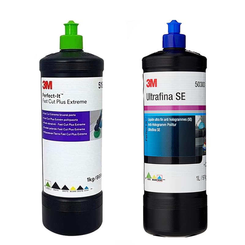3M 51815 Fast Cut Plus Extreme + 3M 50383 Ultrafina SE- 2-steps 3M Perfect-it Car Polishing Compounds Set