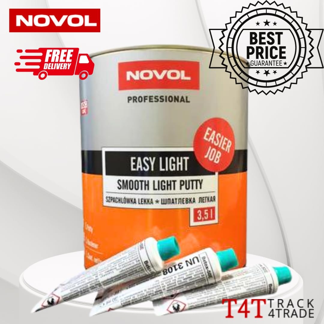 Novol Professional Easy light Smooth Light Putty Body Filler - Autobody Refinish Car Paint Automotive Repair Professionals