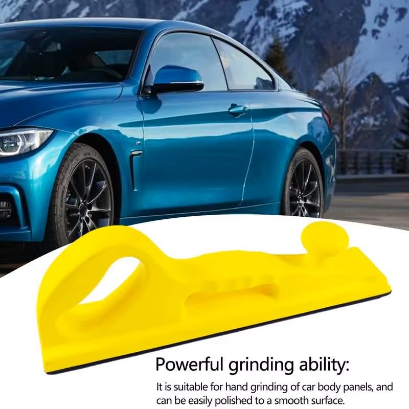 Fast Mover Tools Long Bed Hand Sanding Block, 70 x 400mm, Yellow