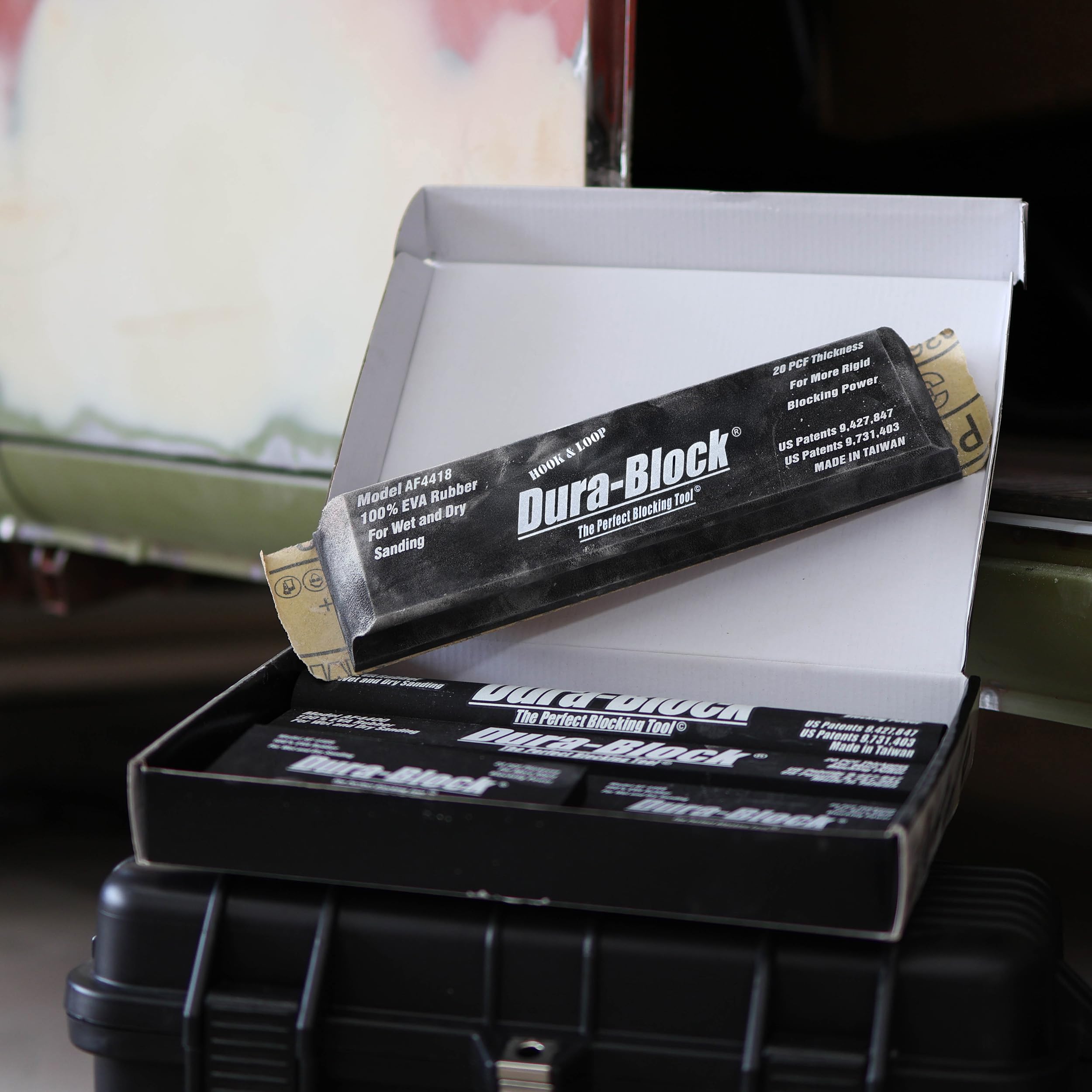 Dura-Block AF44HL Hook & Loop Black 7-Piece Sanding Block Set