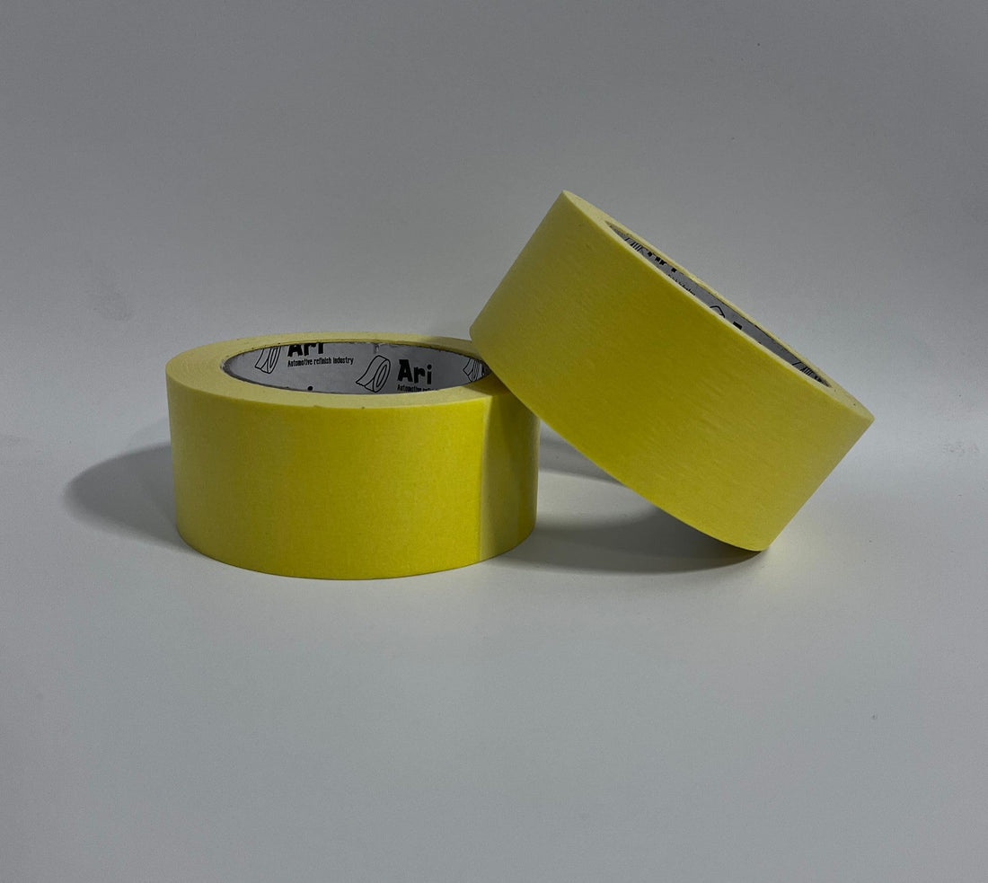 Masking Tape 2" / 48mm x 50yds box of 20 rolls for Automotive Painting, Decorating, Walls, Crafts High-Performance No Residue 80°C Heat Resistance Precise Edges & Clean