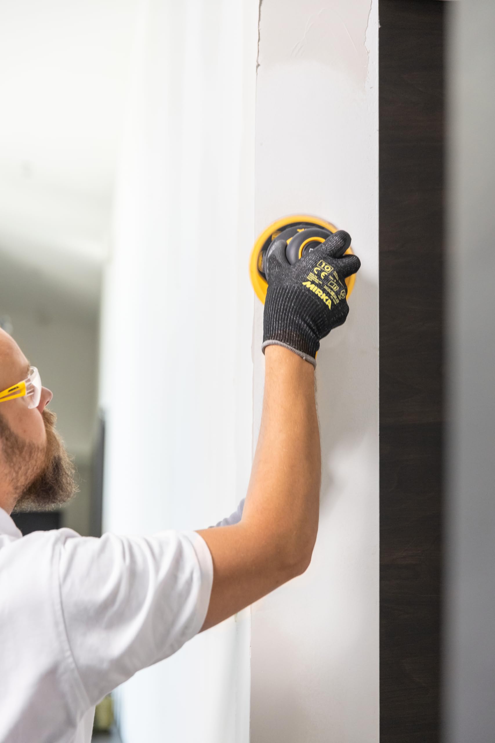 Mirka DEROS II 650 Orbital Sander with Suction for Velcro Sanding Discs Diameter 150 mm / 5 mm Eccentricity/Orbital Sander for Dustless Sanding of Wood, Plaster and Metal / MID6504044