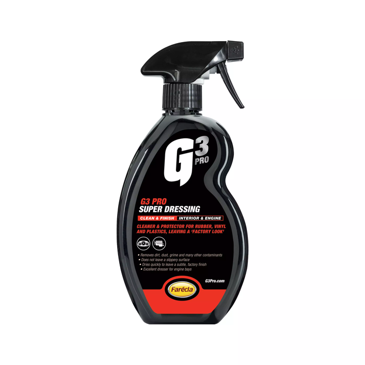 FARECLA G3 Pro Super Dressing - 500ml, Ideal For Interior Surfaces And Engine Bays