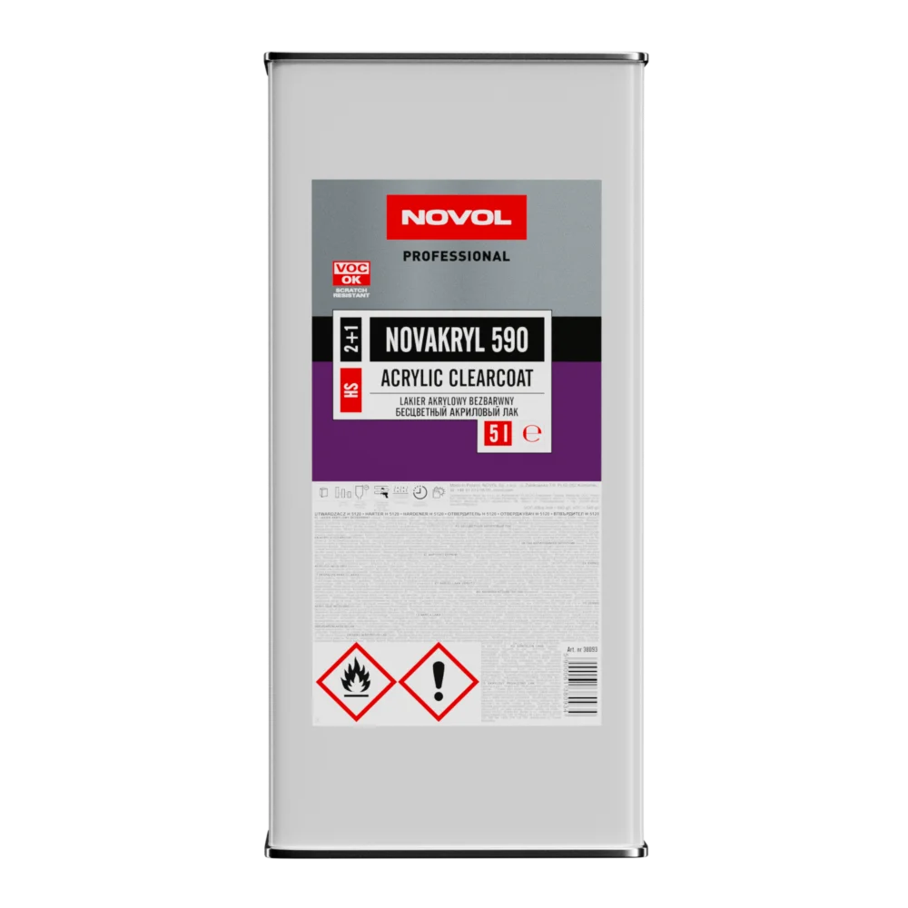 NOVOL NOVAKRYL 590 2+1 HS Acrylic Clearcoat – 5 Litre