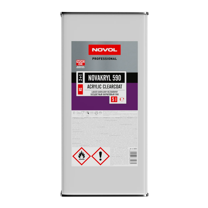NOVOL NOVAKRYL 590 2+1 HS Acrylic Clearcoat – 5 Litre