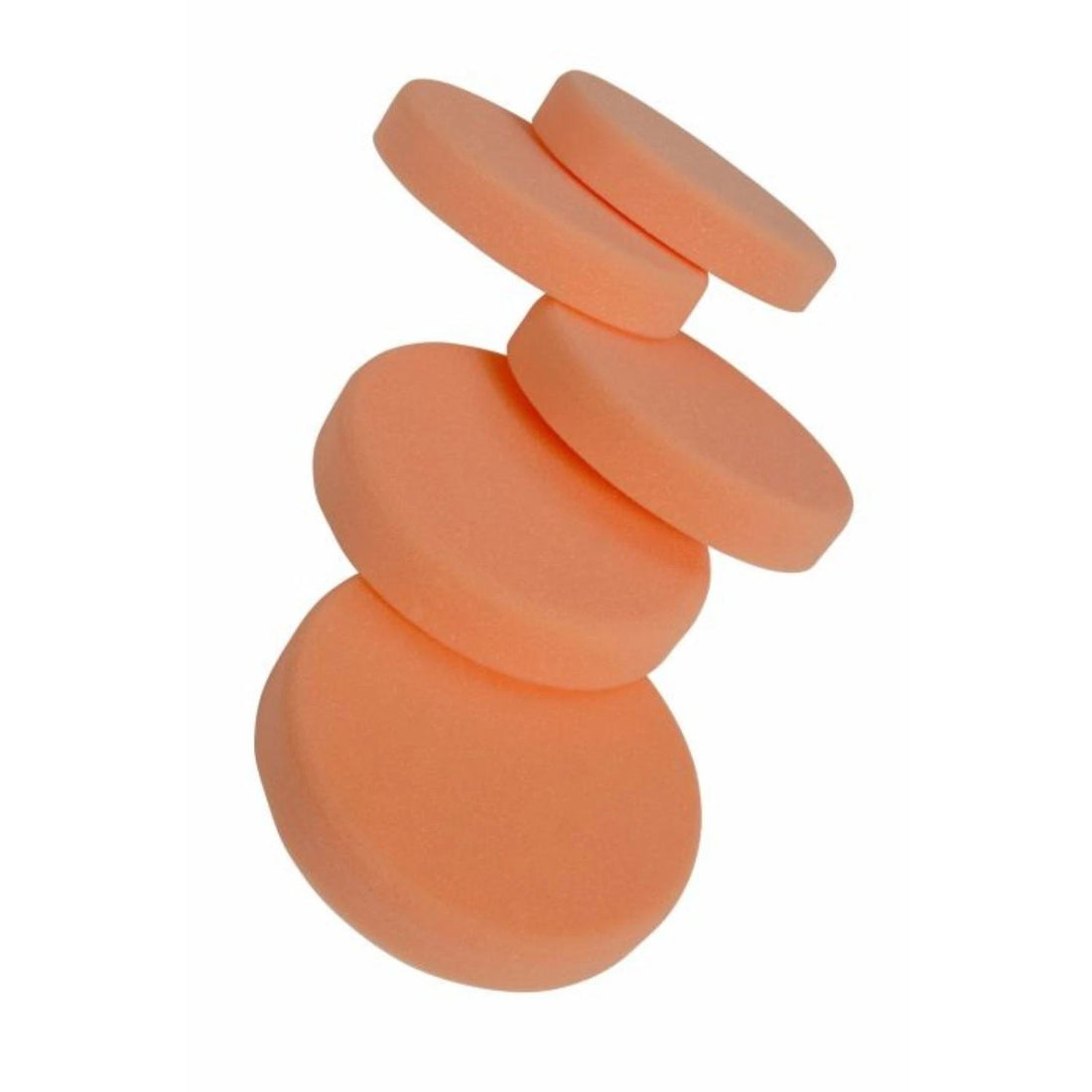 Fast Mover Polishing Pad 150mm x 30mm Medium Orange Foam Hook & Loop 5 Pieces
