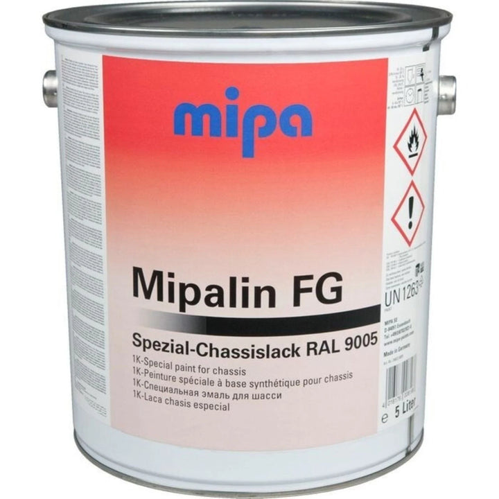 MIPA RAL 9005 Mipaline 1K Black Paint – 5L Chassis & Frame Coating