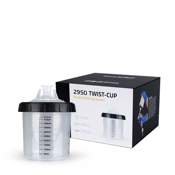 Silco Paint Cup System pps Disposable Lids & Liners for Spray Gun Full Kit 180m