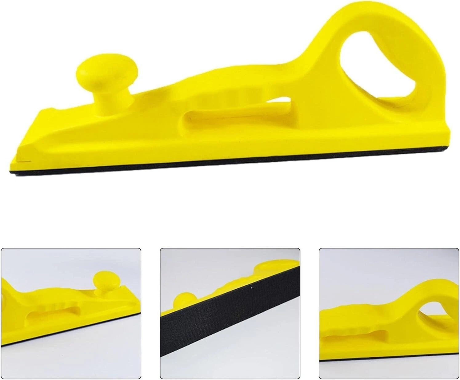 Fast Mover Tools Long Bed Hand Sanding Block, 70 x 400mm, Yellow