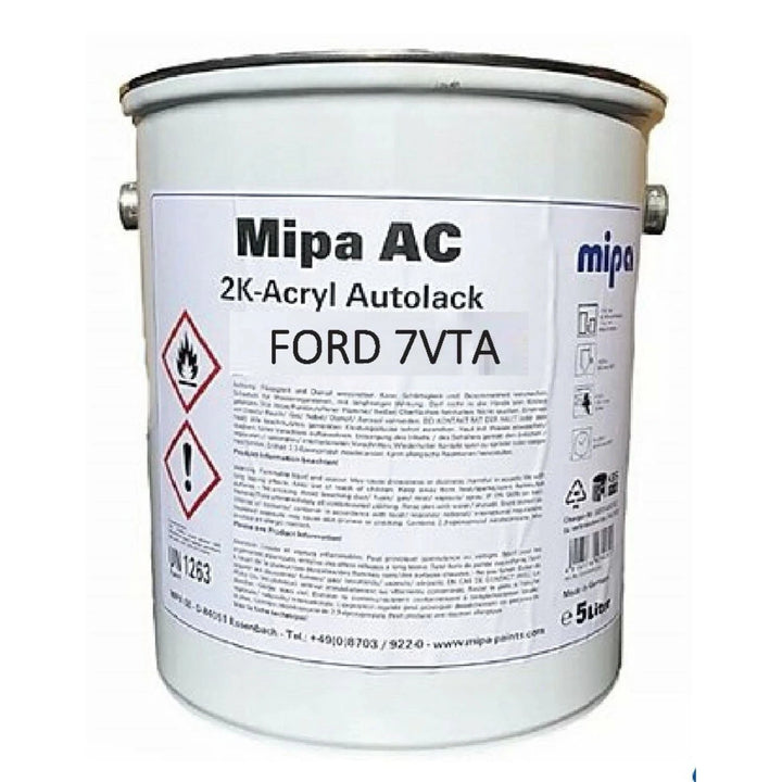 MIPA AC 2K ACRYLIC FORD 7VTAWWA FROZEN WHITE 5LTR - PAINT CAR VAN OC PUR TRANSIT