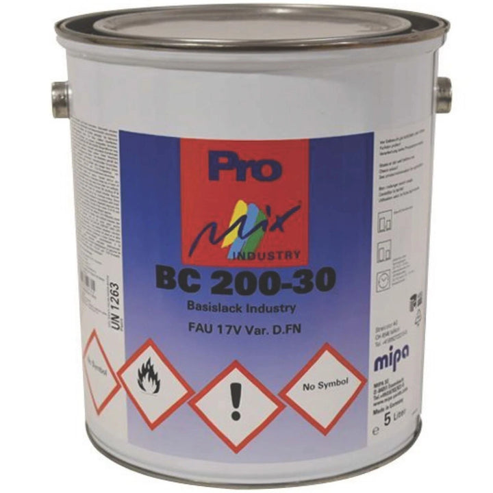 MIPA BC SOLVENT BASECOAT FORD PANTHER BLACK METALLIC 5LTr