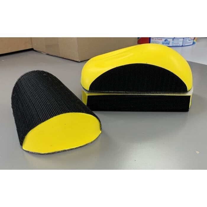 150mm Sanding block kit Curved concave convex Velcro Hook & loop 150mm abrasive disc DA 3pc