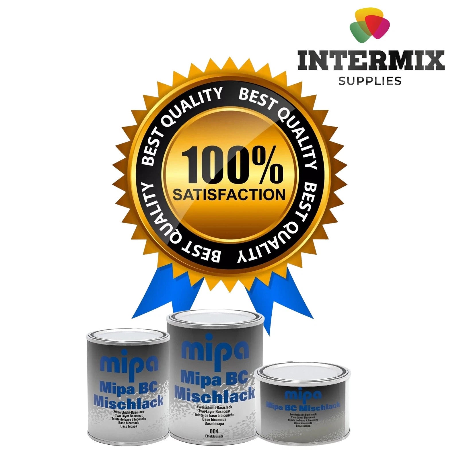 Mipa BC Basecoat - Solvent Based Paint Mixing Tinters 500ml,1lt & 3lt 000 - X090