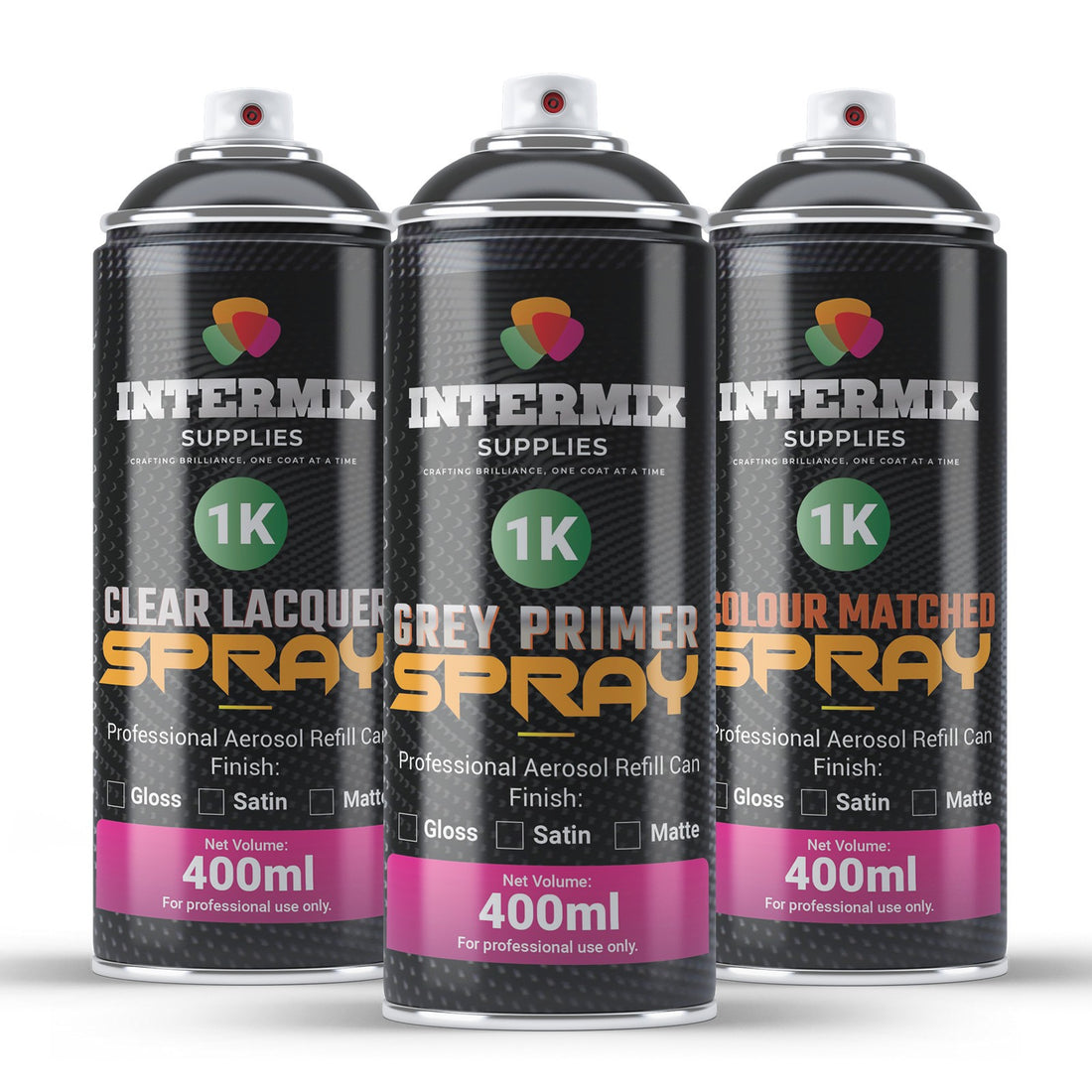 INTERMIX SUPPLIES CUSTOM AEROSOL SPRAY PAINT AEROSOL 400ML BY PAINT CODE