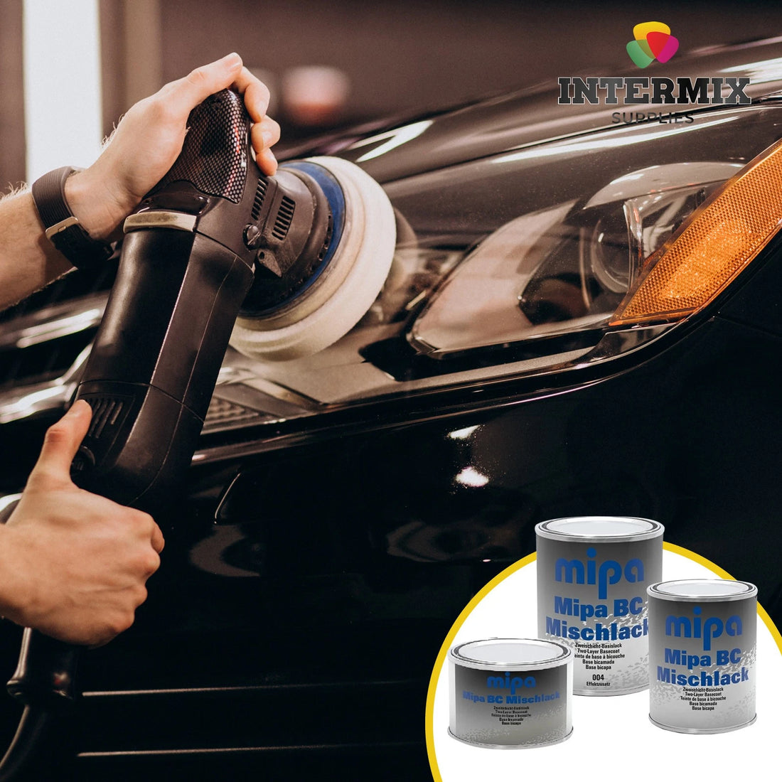 Mipa BC Basecoat - Solvent Based Paint Mixing Tinters 500ml,1lt & 3lt 000 - X090