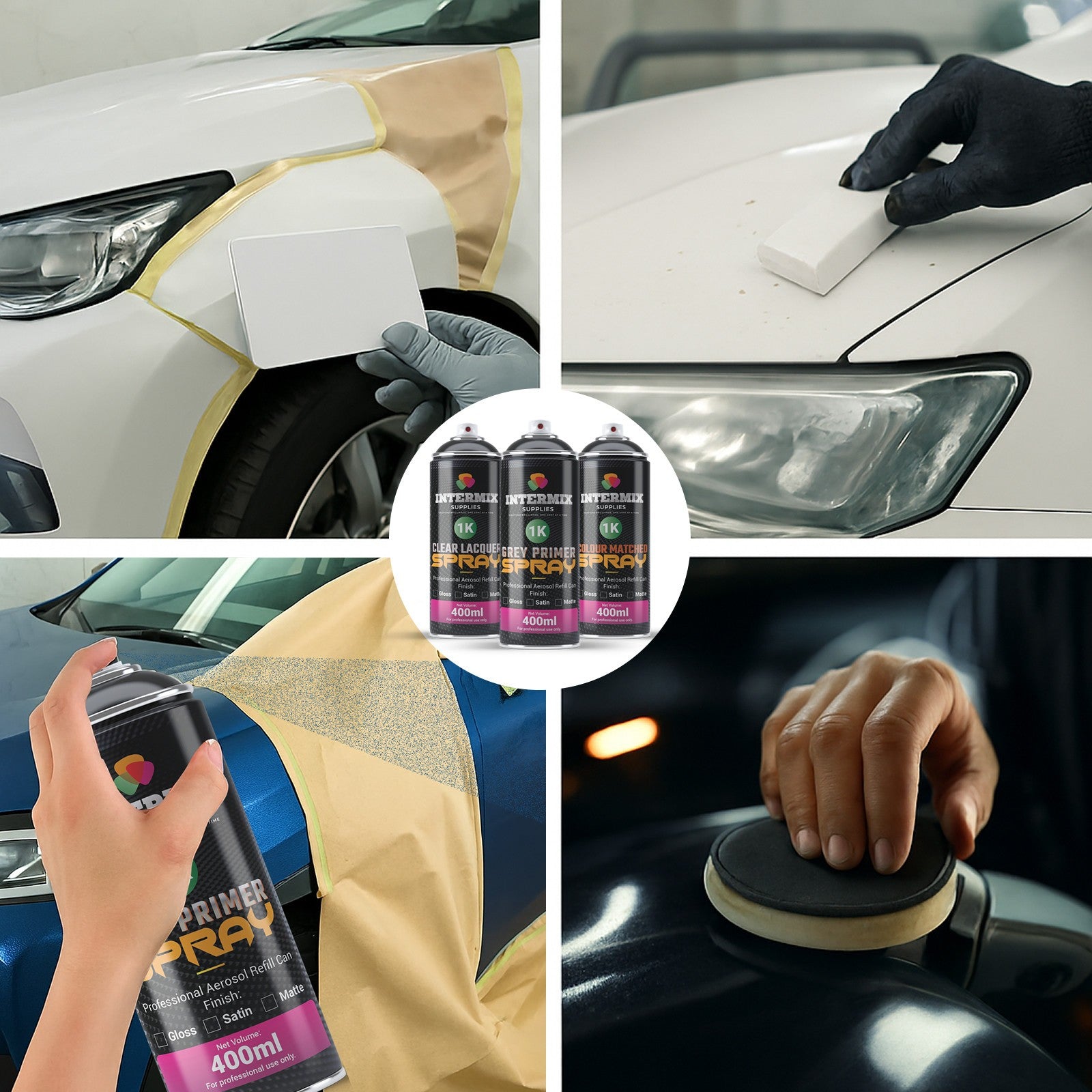 INTERMIX SUPPLIES CUSTOM AEROSOL SPRAY PAINT AEROSOL 400ML BY PAINT CODE