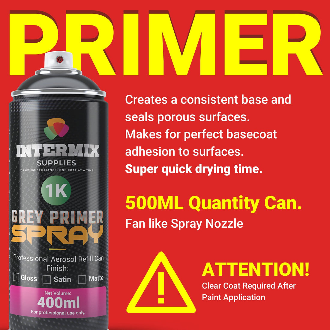 INTERMIX SUPPLIES CUSTOM AEROSOL SPRAY PAINT AEROSOL 400ML BY PAINT CODE