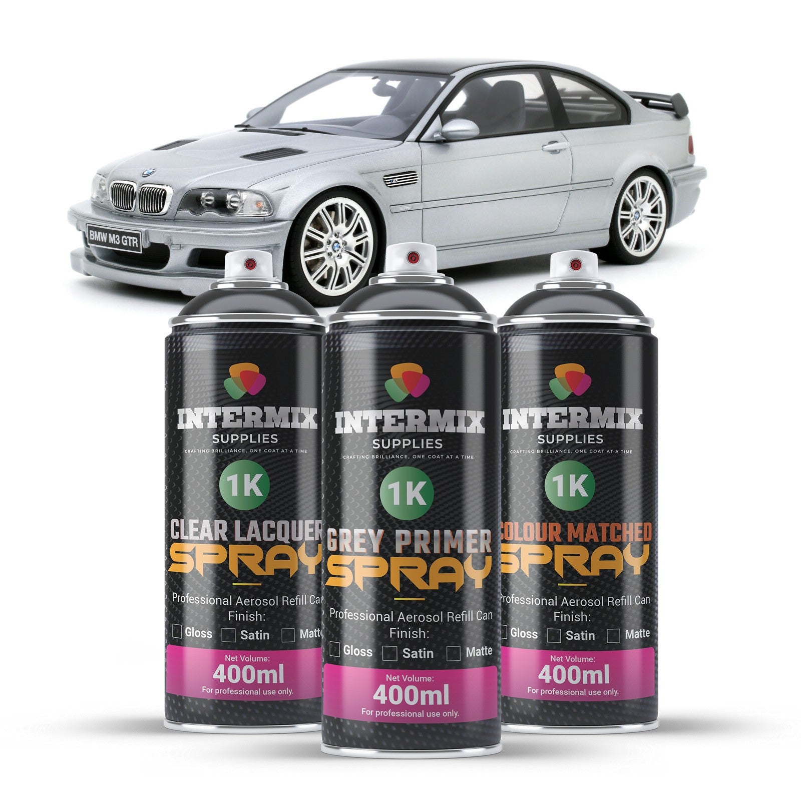 INTERMIX SUPPLIES CUSTOM AEROSOL SPRAY PAINT AEROSOL 400ML BY PAINT CODE