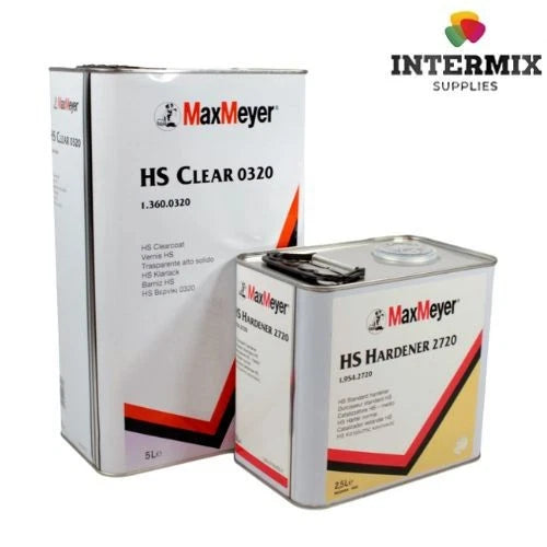 Max Meyer HS 0320 Clearcoat 5L & HS Fast Hardener 2730 Activator 2.5L, 7.5L Kit