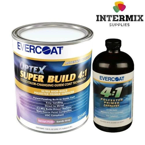 Evercoat Optex Super Build 4:1 Primer, 4.69L & Polyester Primer Surfacer Kit