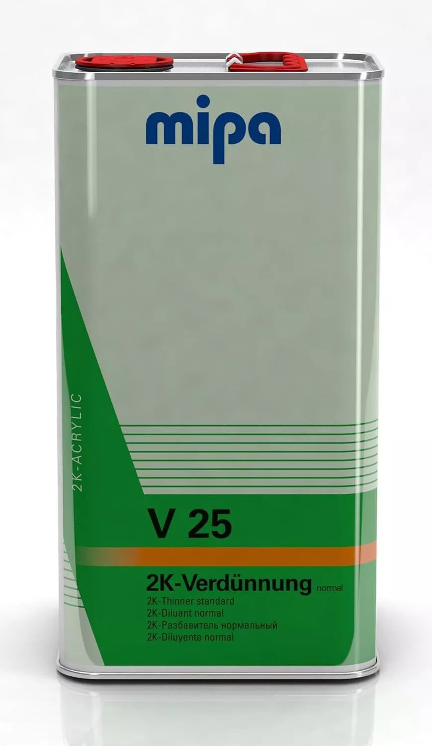 MIPA 2K Thinner V25 Standard Normal for Basecoat, Lacquer & primer  5L